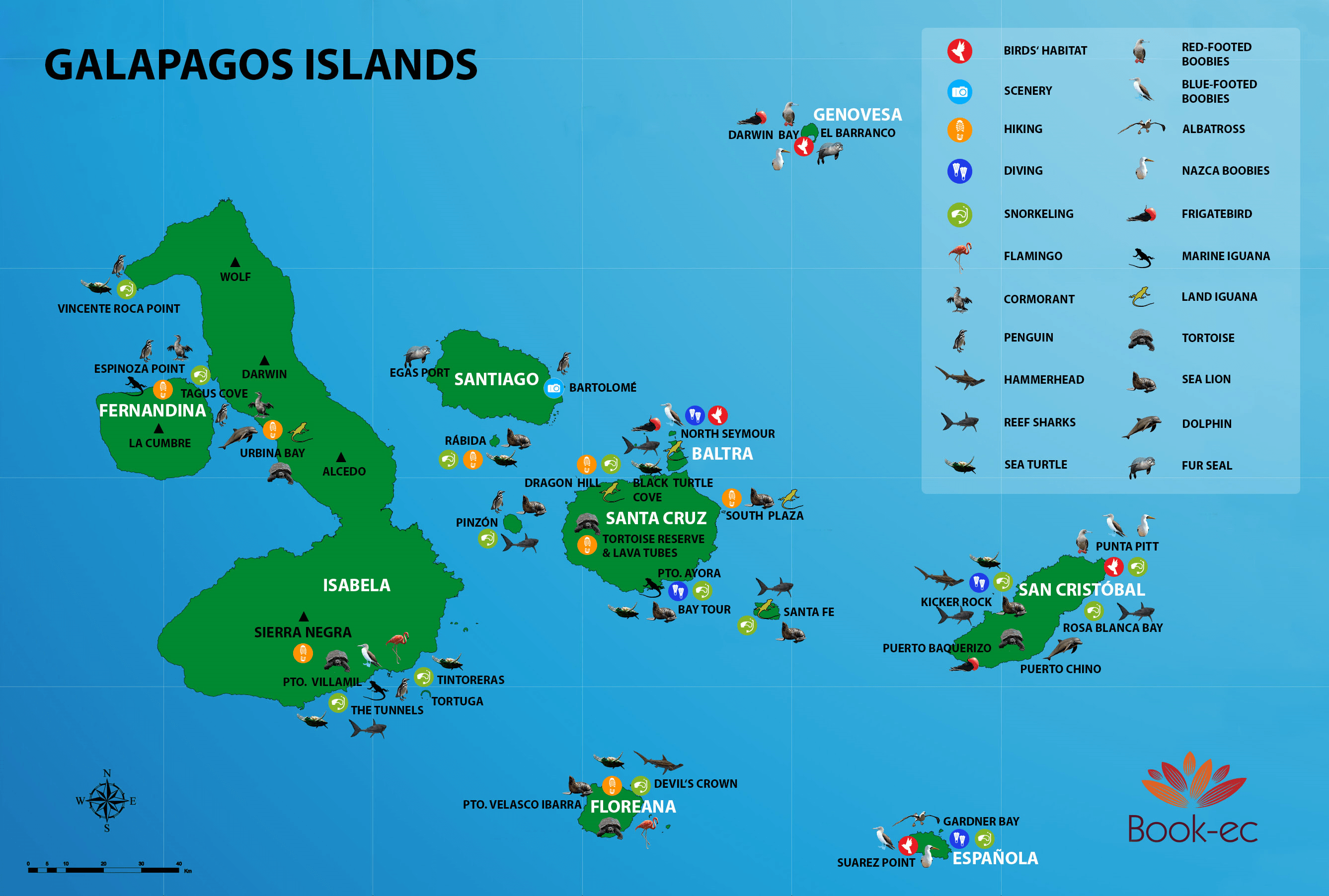 Galapagos Travel Guide 2021 ~ Map, Weather, Fees & Important Facts